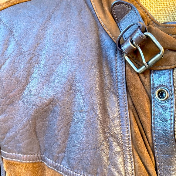 Suede and Leather Vest - Picture 3 of 10